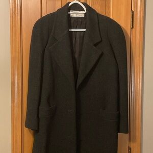 Vintage Christian Dior Black Trench Coat